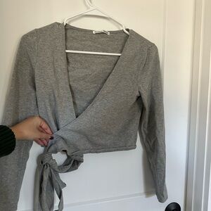 Reformation Ballet Style Wrap Top 100% cotton SIZE XS